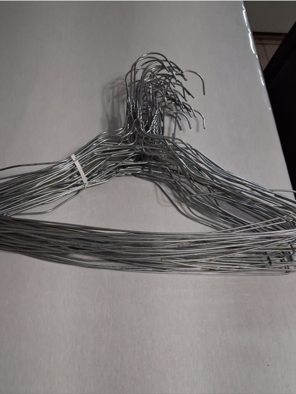 36 Metal Wire Clothing Hangers - Silver Pack